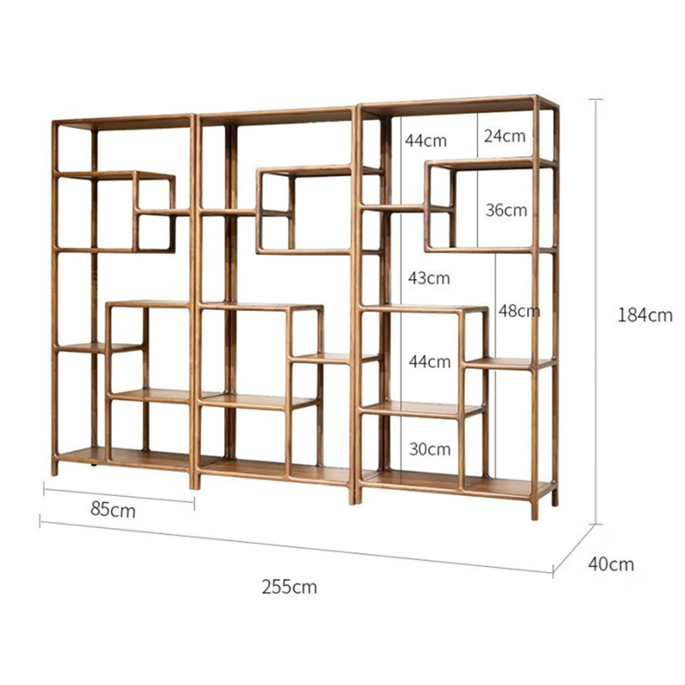 Стеллаж деревянный с полками для хранения Moon Walnut Furniture Стеллаж деревянный с полками для хранения Moon Walnut Furniture в Омске