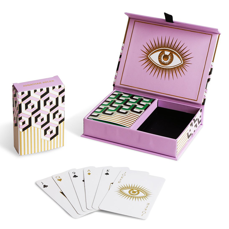 Игральные карты VERSAILLES PLAYING CARD SET Jonathan Adler Розовый Черный Белый Золотой Зеленый в Омске | Loft Concept 