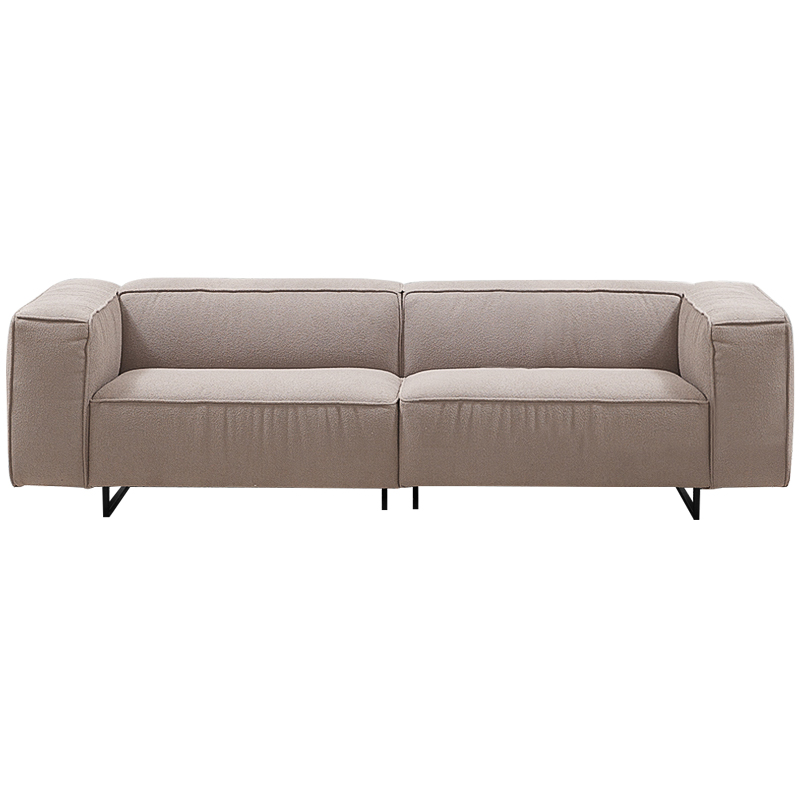 Диван Bastien Soft Beige Sofa Бежевый Черный в Омске | Loft Concept 