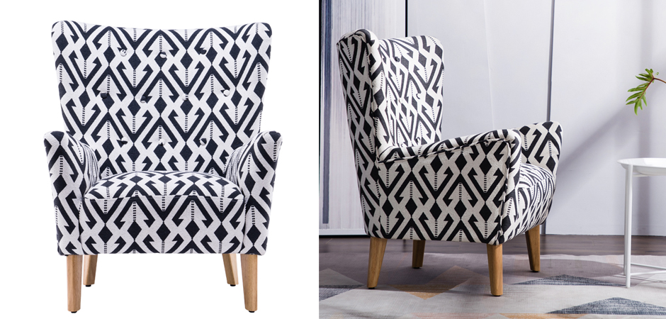 Кресло Black and White Triangle Chair Кресло Black and White Triangle Chair - Loft-Concept в Омске
