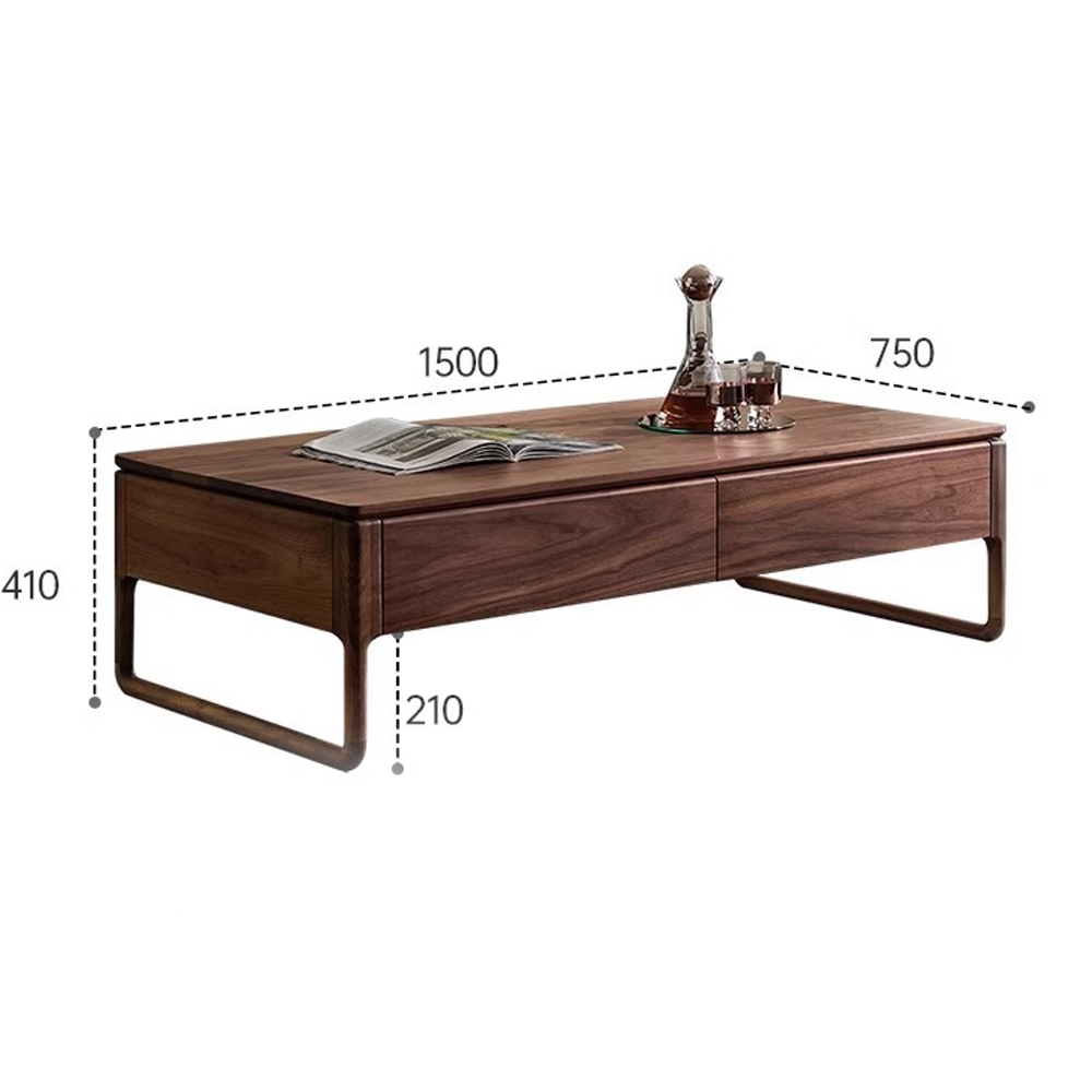 Кофейный стол из массива дерева с 4-мя ящиками Walnut Wood Table Кофейный стол из массива дерева с 4-мя ящиками Walnut Wood Table в Омске
