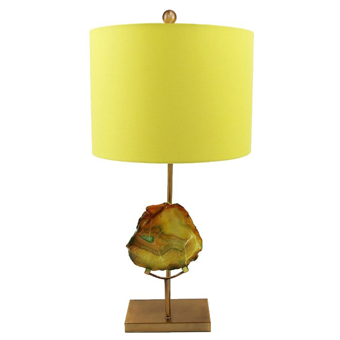 Настольная Лампа Agate Table Lamp Yellow Золотой Желтый в Омске | Loft Concept 