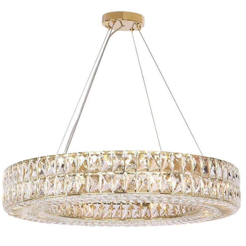 Люстра Crystal Regena Gold Chandelier 13 Золотой Прозрачный (Transparent) в Омске | Loft Concept 