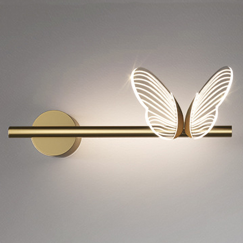 Бра Бабочка Butterfly Wall Lamp F Золотой Прозрачный в Омске | Loft Concept 