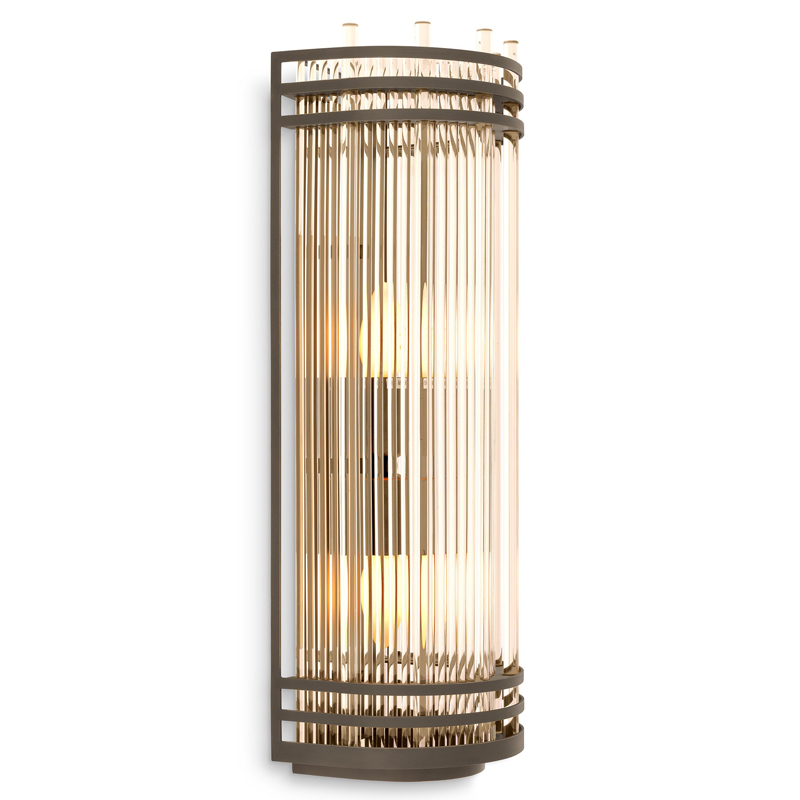 Бра Eichholtz Wall Lamp Gulf L Bronze Бронза Прозрачный в Омске | Loft Concept 