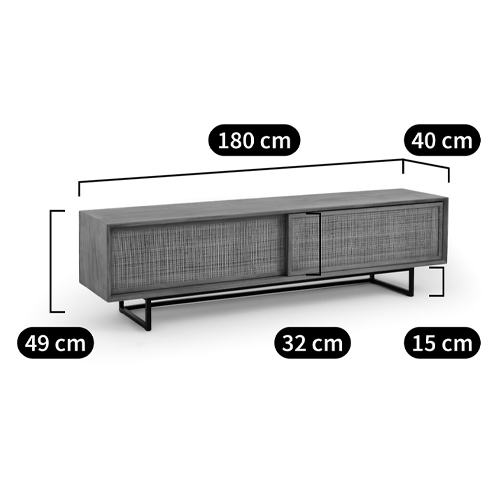 ТВ-тумба из массива тика Busto TV Stand в Омске