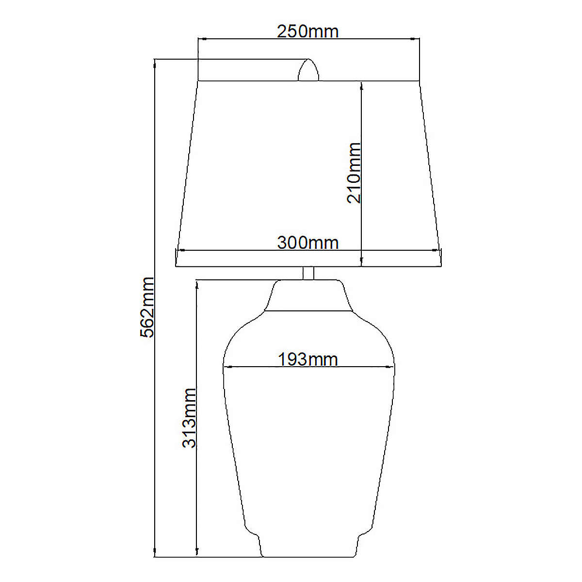Настольная лампа с белым конусным абажуром и ребристым керамическим основанием Quintiesse в Омске