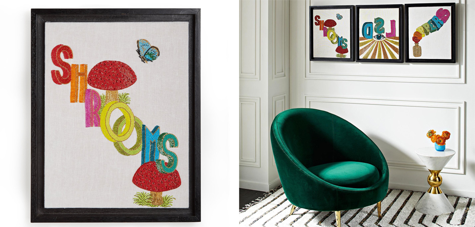 Панно Jonathan Adler Shrooms Beaded Wall Art Панно Jonathan Adler Shrooms Beaded Wall Art - Loft-Concept в Омске