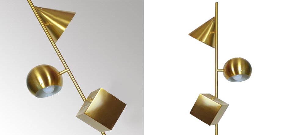 Торшер 3D geometry Gold Торшер 3D geometry Gold - Loft-Concept в Омске