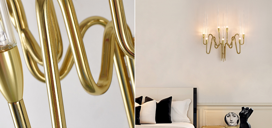 Бра Golden candle 3 Wall Sconce 7 ламп Бра Golden candle 3 Wall Sconce 7 ламп - Loft-Concept в Омске