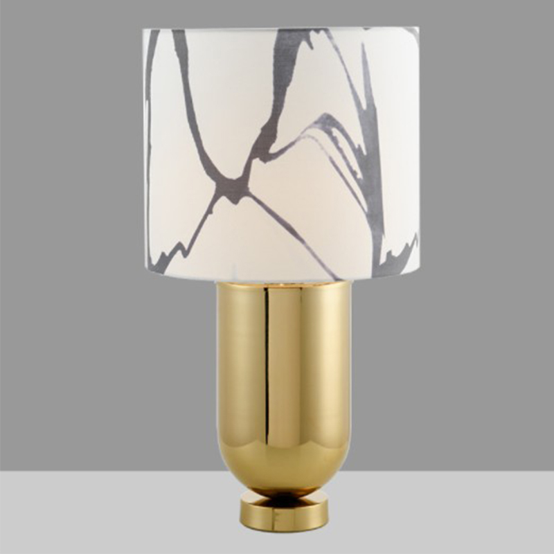 Настольная лампа Adeline Gold Table Lamp Золотой Белый в Омске | Loft Concept 