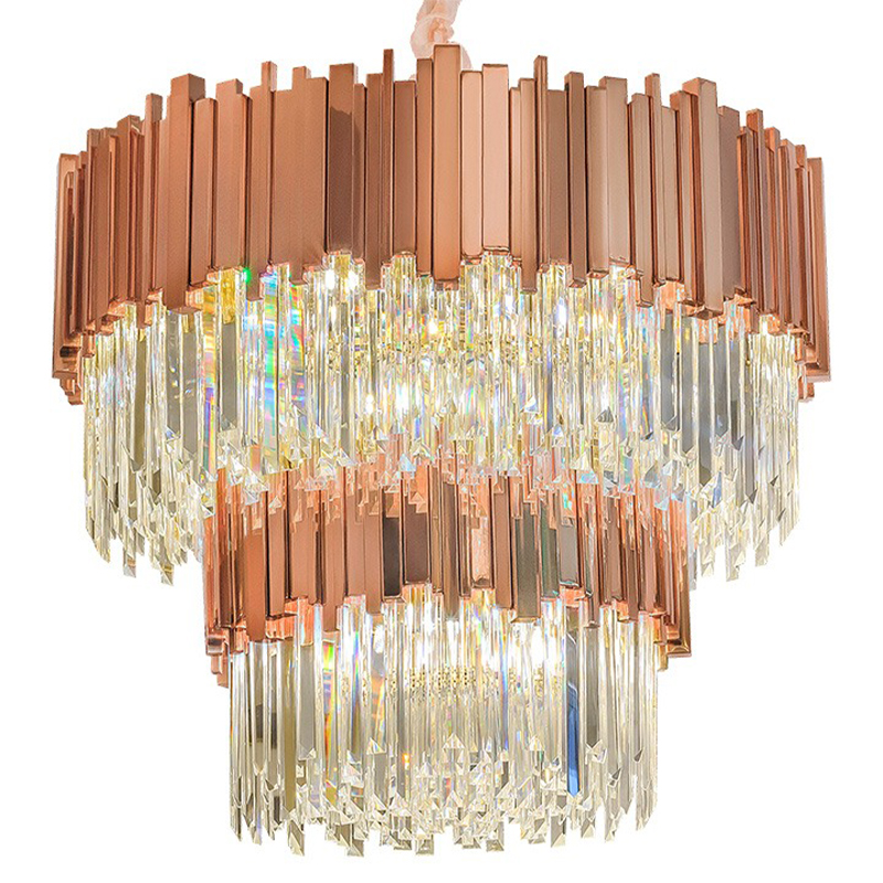 Круглая многоярусная люстра Luxxu Modern Cascade Chandelier Bronze Metal Glass 80 Бронза Прозрачное Стекло Круглая многоярусная люстра Luxxu Modern Cascade Chandelier Bronze Metal Glass 80 Бронза Прозрачное Стекло в Омске | Loft Concept