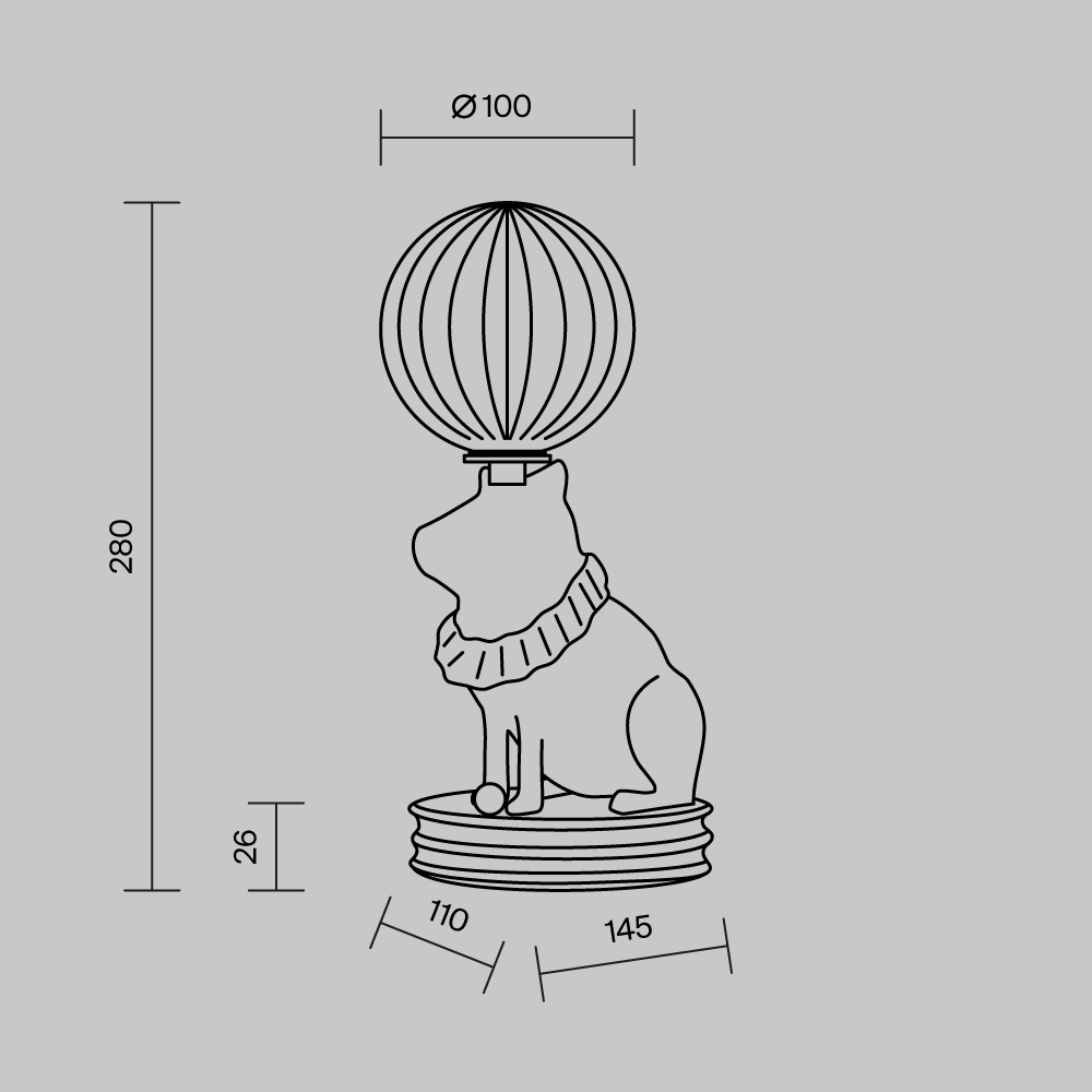 Настольный светильник Senor Capybara 3000К 5Вт в Омске