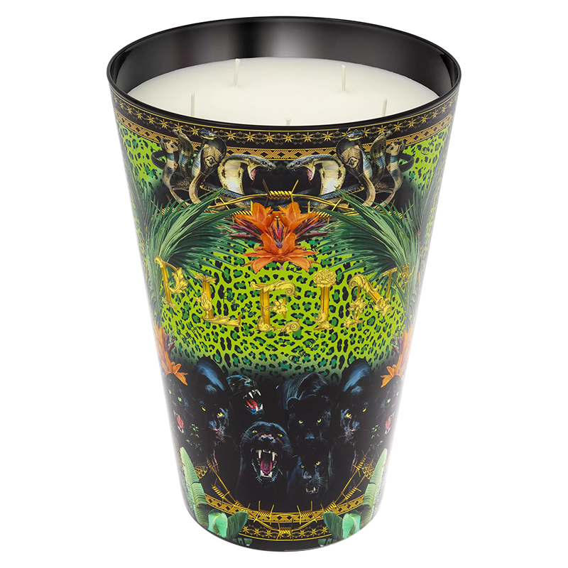 Свеча Philipp Plein Candle Jungle XL Черный Мульти в Омске | Loft Concept 