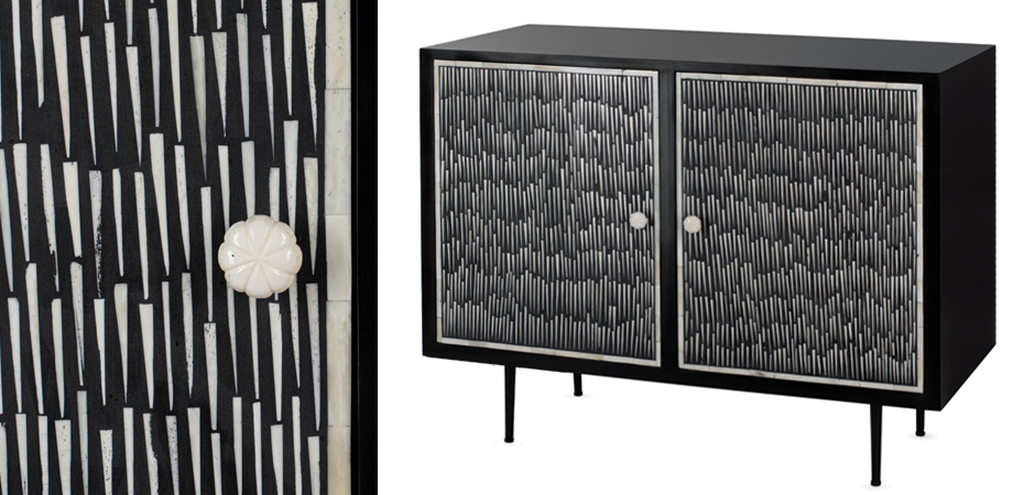 Буфет инкрустированный Inlaid Bone Black and white Буфет инкрустированный Inlaid Bone Black and white - Loft-Concept в Омске