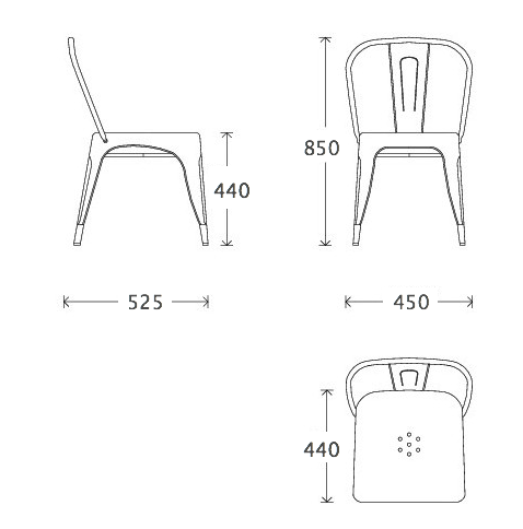 Кухонный стул Tolix Chair в Омске