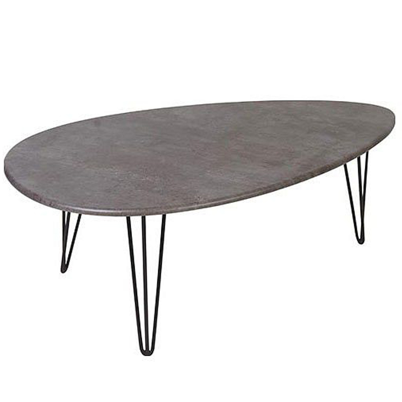 Кофейный стол Dorian Coffee Table gray Серый бетон в Омске | Loft Concept 