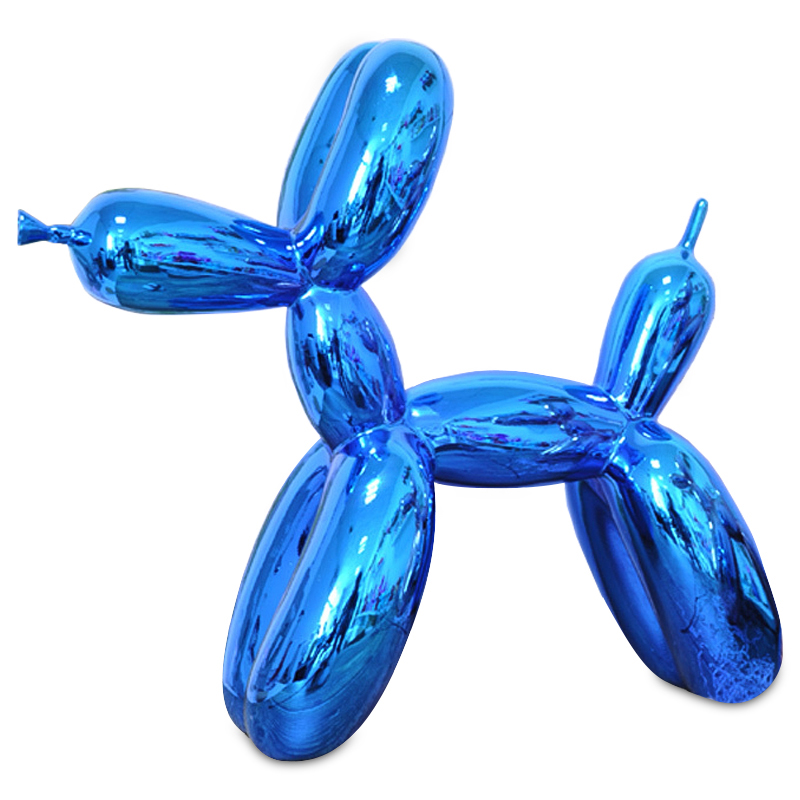 Статуэтка Jeff Koons Balloon Dog shining blue Светло-синий в Омске | Loft Concept 