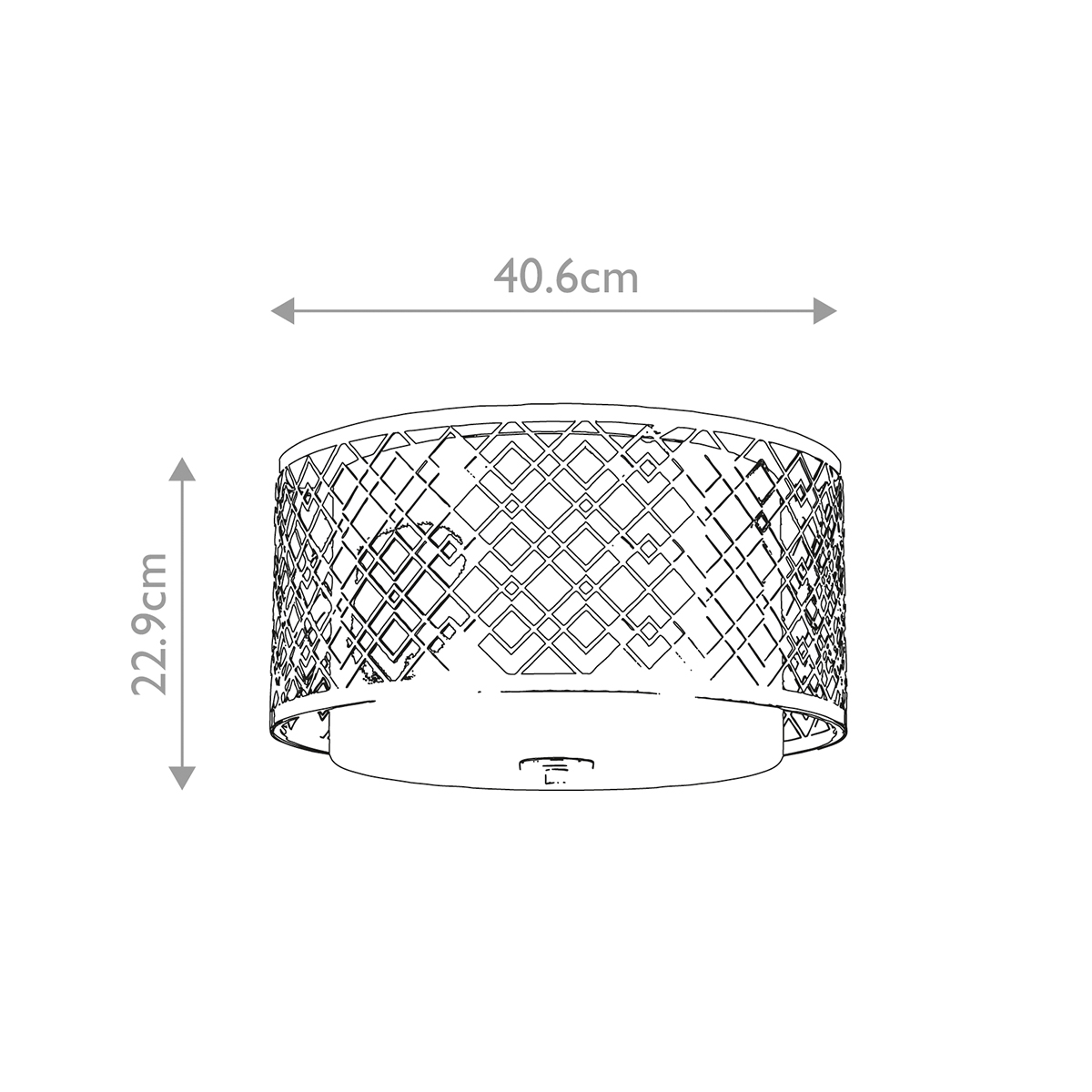 Потолочный светильник золотого цвета с каркасом в виде геометрических ромбов Elstead Lighting в Омске