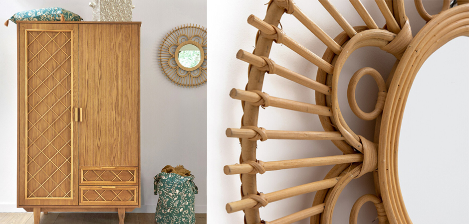 Зеркало Mirror Rattan Round D65 Зеркало Mirror Rattan Round D65 - Loft-Concept в Омске