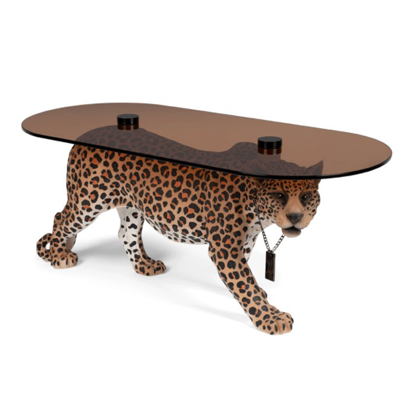 Кофейный стол DOPE AS HELL COFFEE TABLE SPOTTED Коричневый в Омске | Loft Concept 