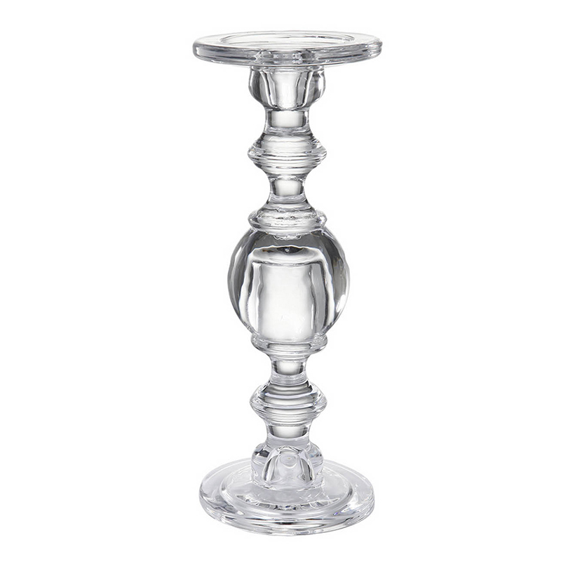 Подсвечник Glass Candlestick I Прозрачное Стекло в Омске | Loft Concept 