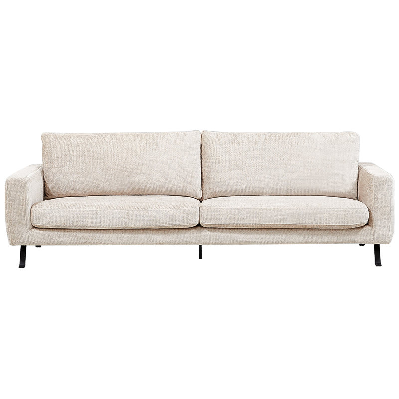 Диван Rowse Beige Sofa Бежевый Черный в Омске | Loft Concept 