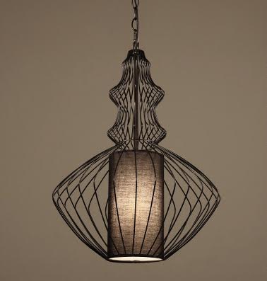 Подвесной светильник Wire Dream Pendant 2 Черный Белый в Омске | Loft Concept 