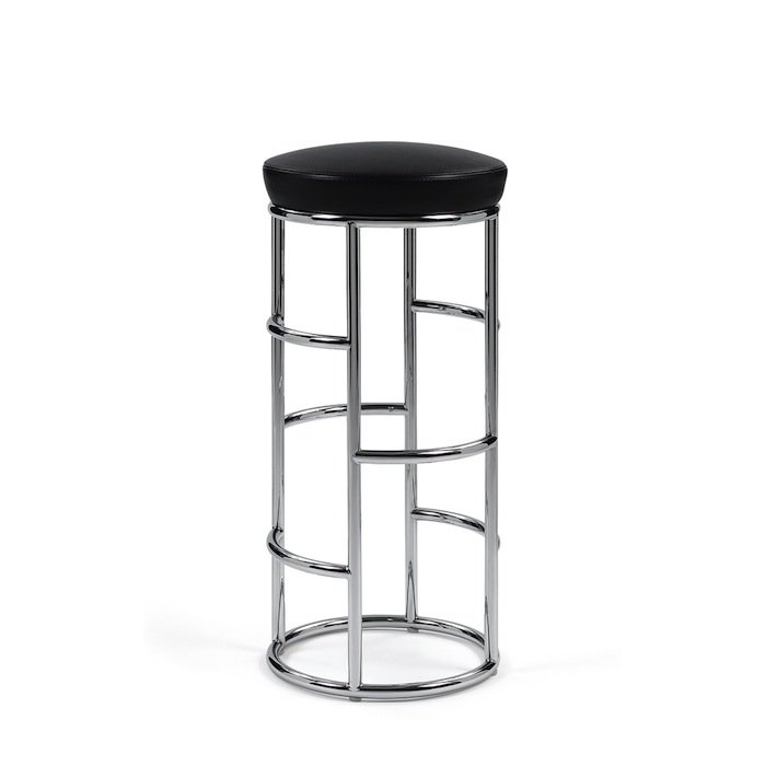 Барный стул Satish Bar Stool Черный Белый в Омске | Loft Concept 