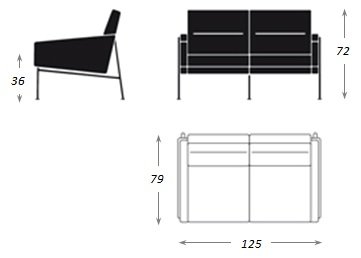 Диван 3300 series 2 seater  в Омске