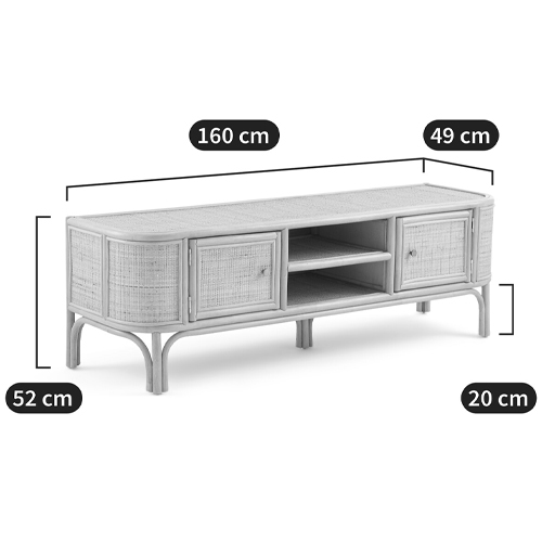 ТВ-тумба из плетеного ротанга Simone Rattan TV Stand в Омске