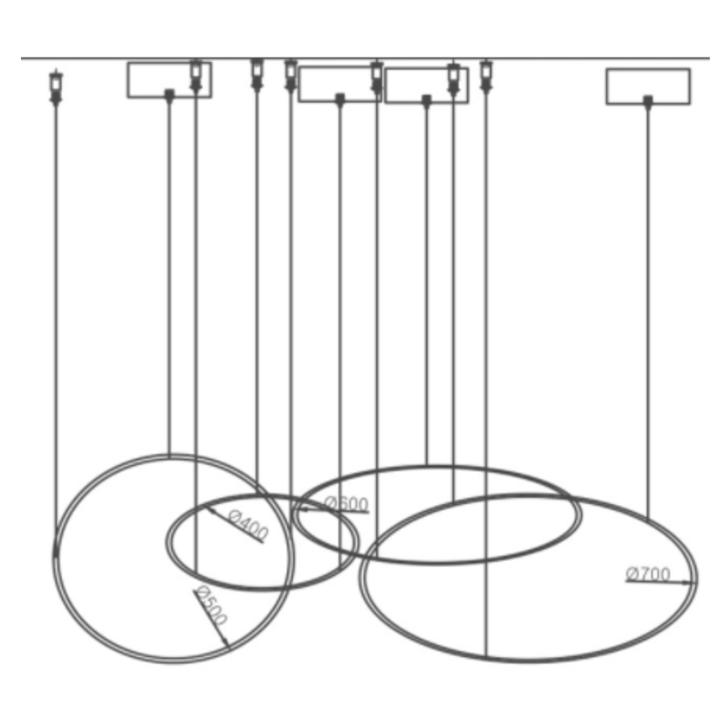 Люстра ORACLE 4 Rings в Омске