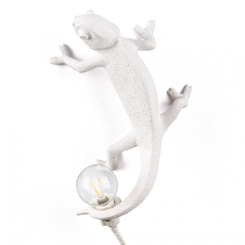 Бра Seletti Chameleon Lamp Going Up Белый в Омске | Loft Concept 