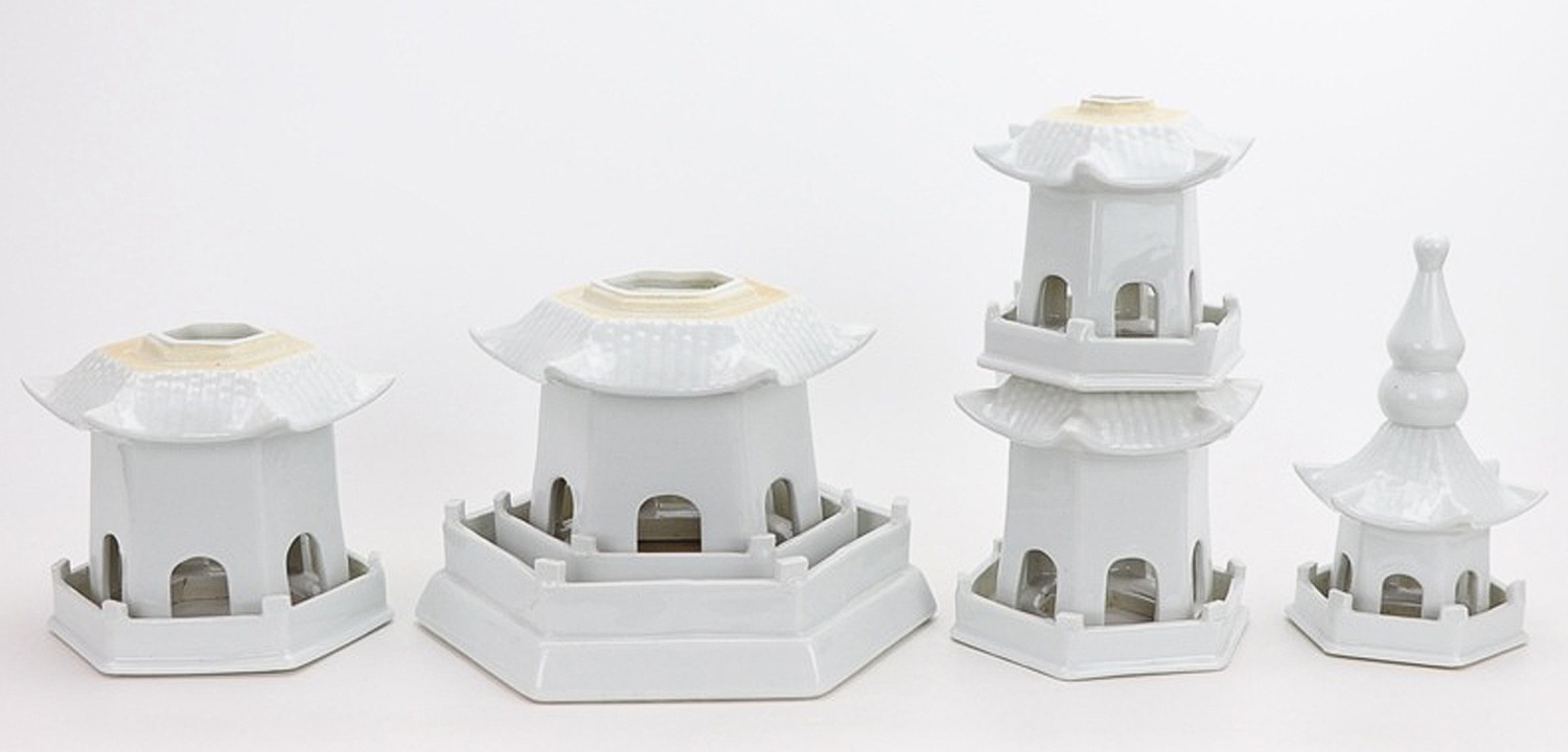 Статуэтка Ceramic Pagoda white - фото