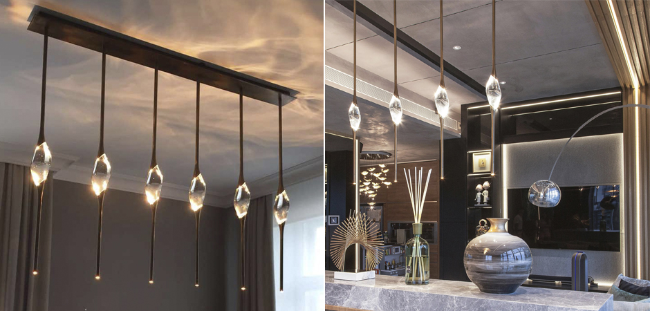 Подвесной светильник 12 Rectangle Chandelier Gold Подвесной светильник 12 Rectangle Chandelier Gold - Loft-Concept в Омске
