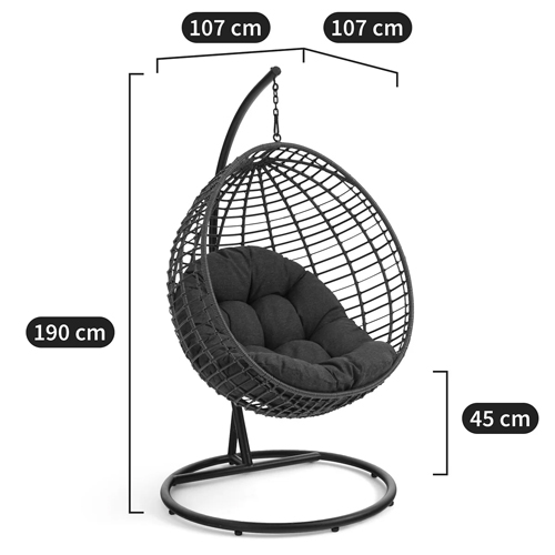 Подвесное уличное кресло Wallaker Hanging Chair в Омске