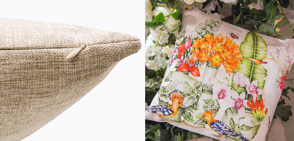 Декоративная подушка Hoopoes and Flowers Pillow Декоративная подушка Hoopoes and Flowers Pillow - Loft-Concept в Омске