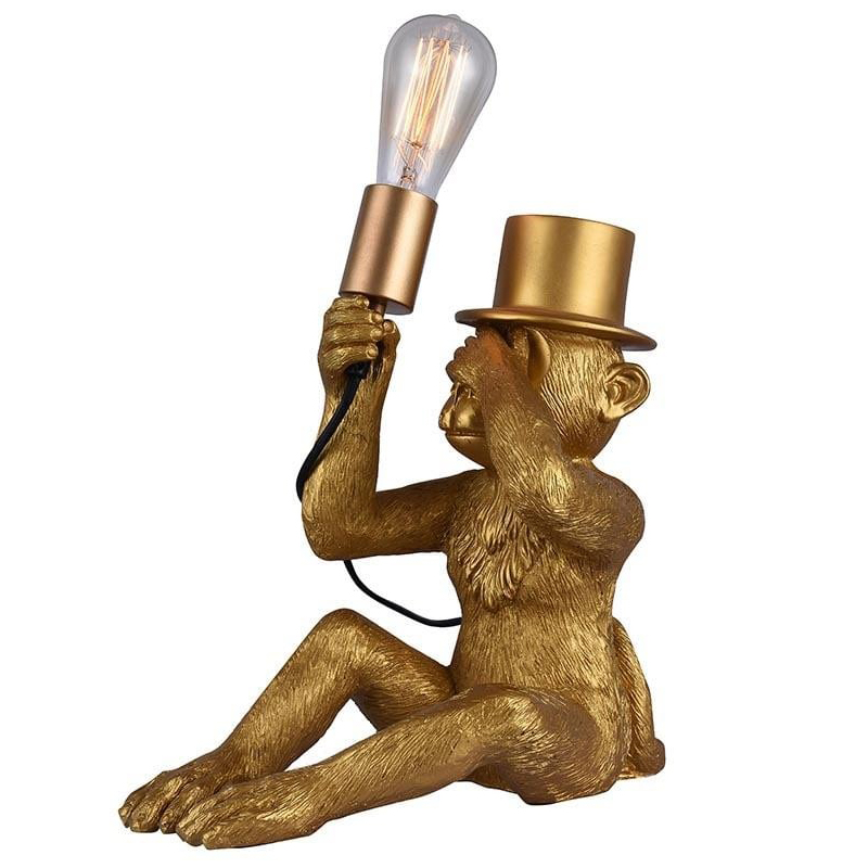 Настольная лампа Circus Monkey Table lamp Золотой Черный в Омске | Loft Concept 