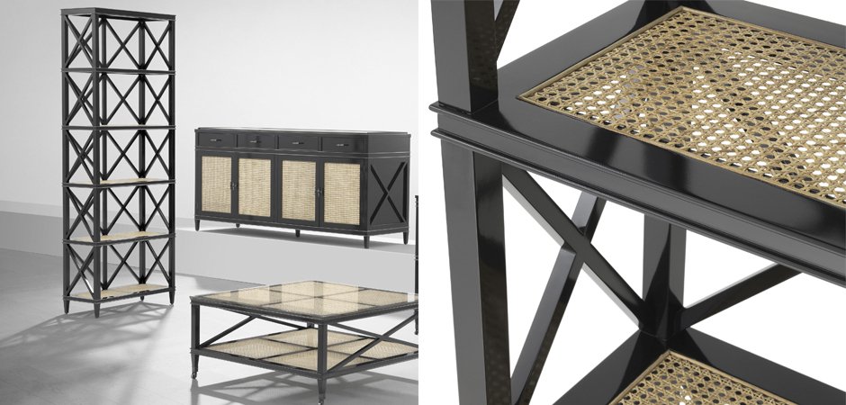Стеллаж Eichholtz Cabinet Bahamas Стеллаж Eichholtz Cabinet Bahamas - Loft-Concept в Омске