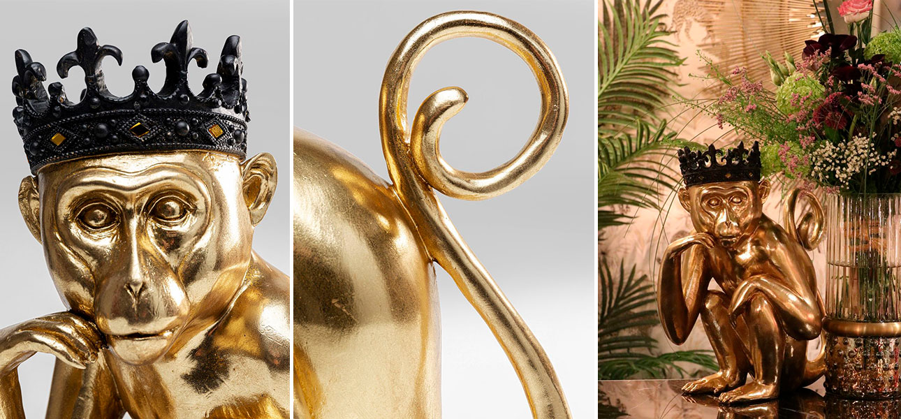 Статуэтка золотая обезьяна Golden Monkey - фото №1