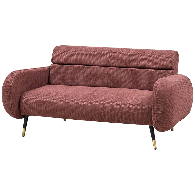 Диван Hebert Sofa Red M Красный Красный Черный Латунь в Омске | Loft Concept 