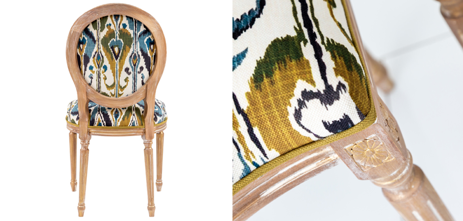 Стул Ikat Pattern с овальной спинкой Стул Ikat Pattern с овальной спинкой - Loft-Concept в Омске