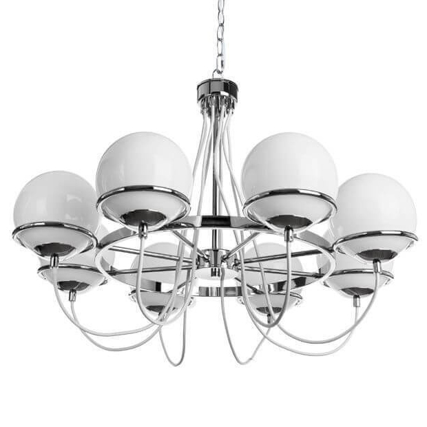 Люстра Melissa Chandelier Chromium Хром Белый в Омске | Loft Concept 