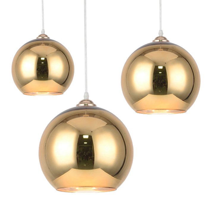 Подвесной светильник GOLD mirror shade modern pendant Золотой в Омске | Loft Concept 