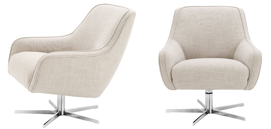 Кресло Eichholtz Swivel Chair Serena Natural Кресло Eichholtz Swivel Chair Serena Natural - Loft-Concept в Омске