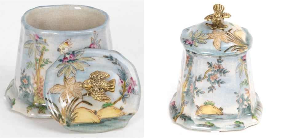 Округлая фарфоровая шкатулка Blue Garden - Loft-Concept в Омске