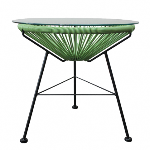 Приставной стол Acapulco side table Green Морская синь Желтый Зеленый Белый Оранжевый Черный в Омске | Loft Concept 