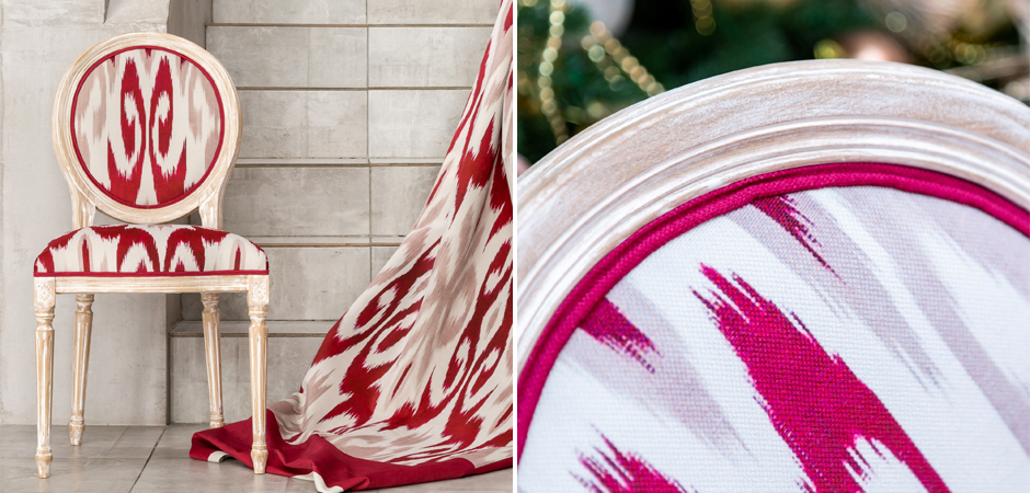 Стул Ikat Pattern Красный - фото №1