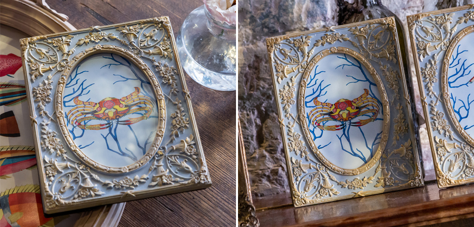 Картина в раме с золотым орнаментом Seashell Still Life 2 - Loft-Concept в Омске