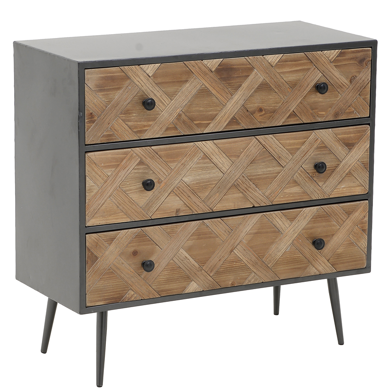 Комод Fidelia Chest of Drawers Древесина Черный в Омске | Loft Concept 